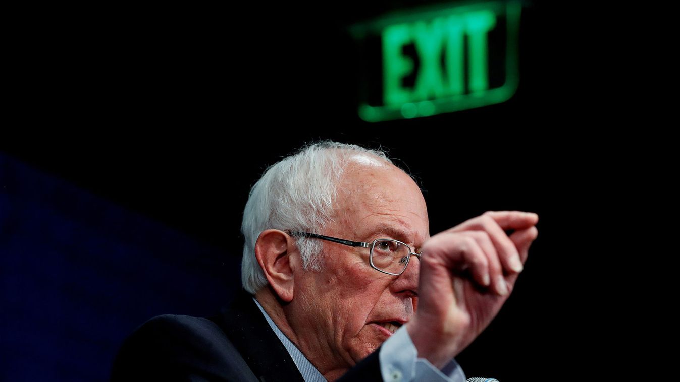 U.S. Democratic presidential candidate Bernie Sanders addresses news conference in Burlington, Vermont
