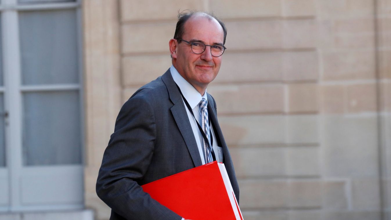 French government "deconfinement" coordinator Jean Castex leaves the Elysee Palace in Paris