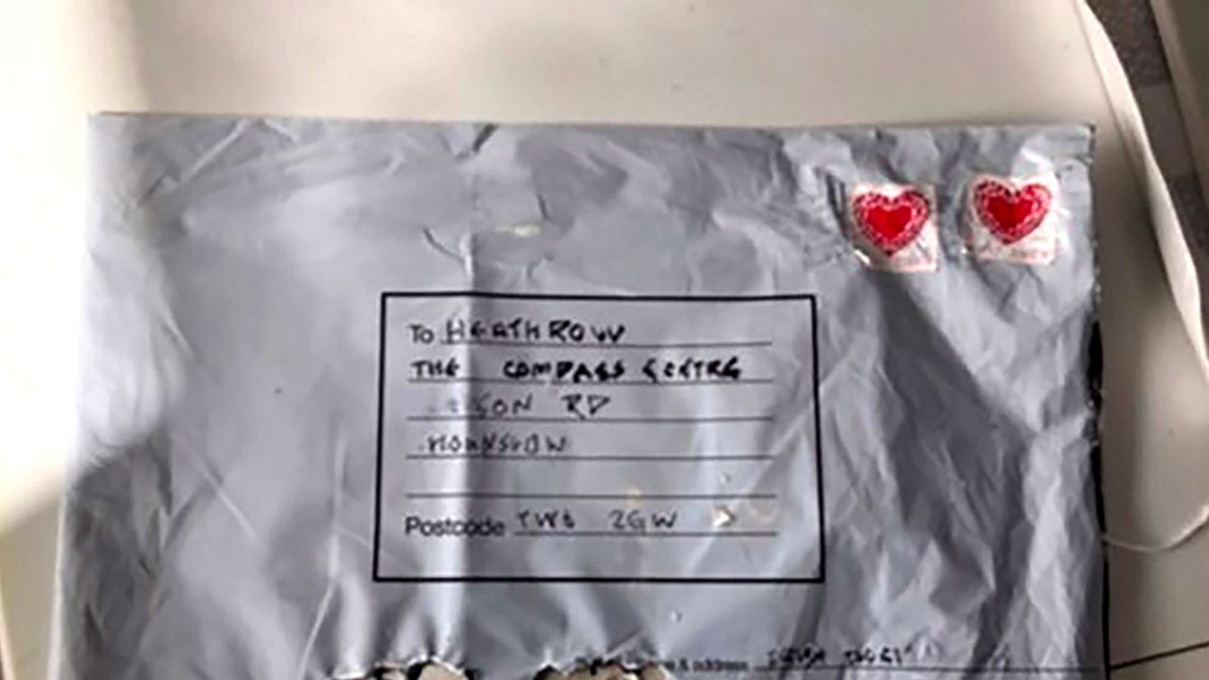 Package sent to the Heathrow office building