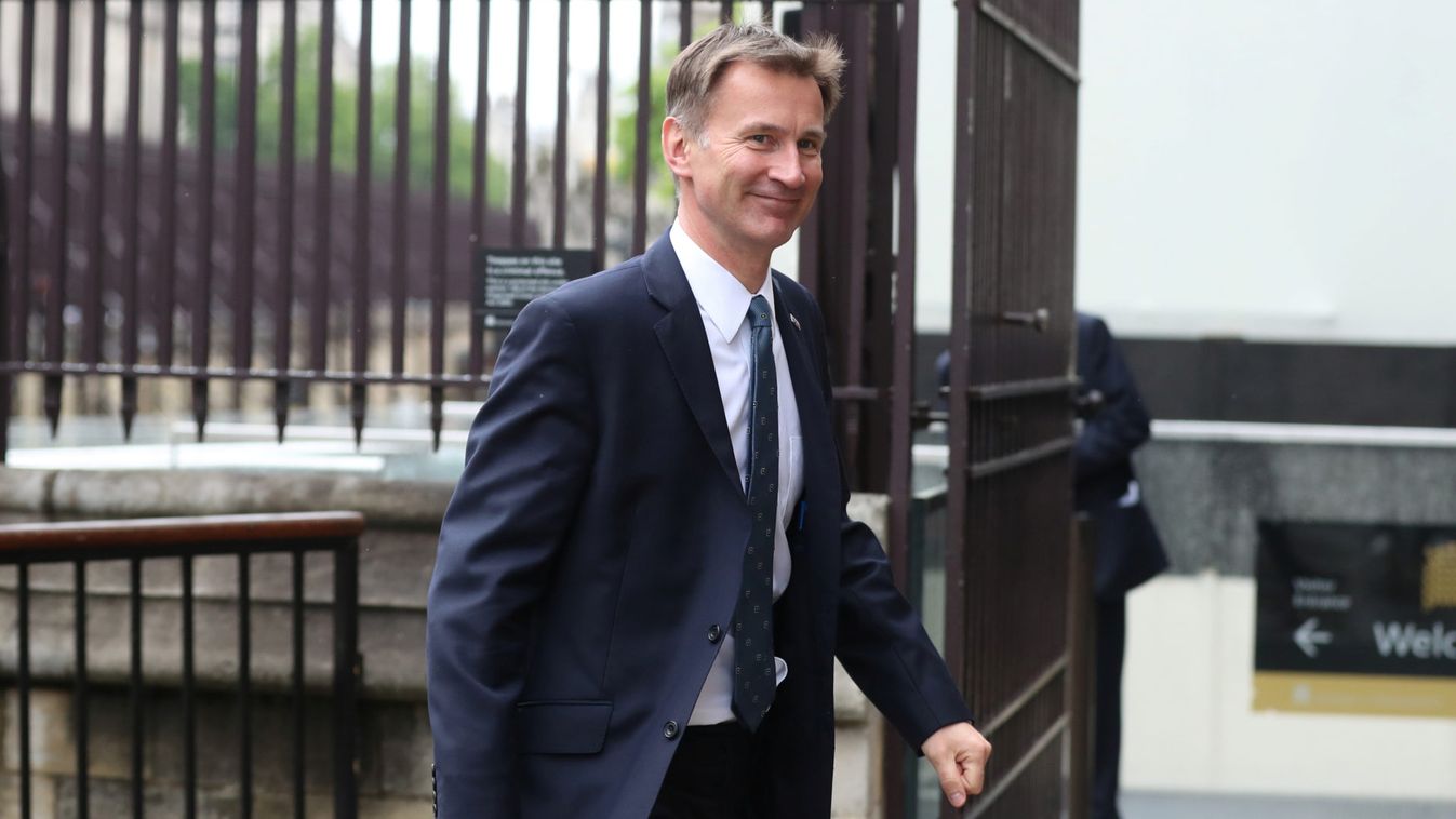 Britain's Foreign Secretary Jeremy Hunt arrives at the Houses of Parliament in London