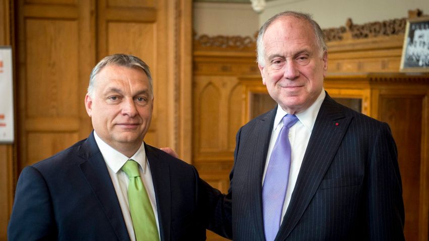 A Zsidó Világkongresszus elnöke köszönetet mondott Orbán Viktornak