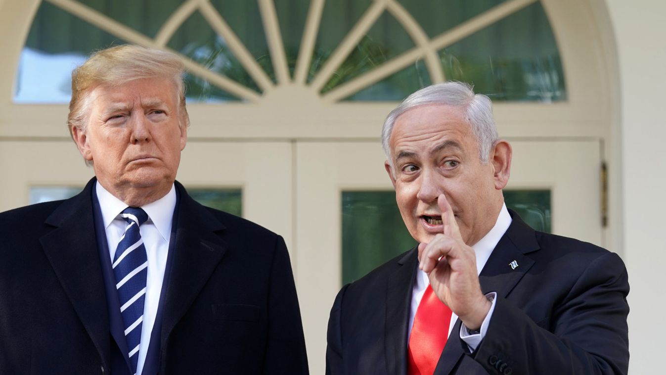 U.S. President Donald Trump meets Israeli Prime Minister Benjamin Netanyahu in Washington