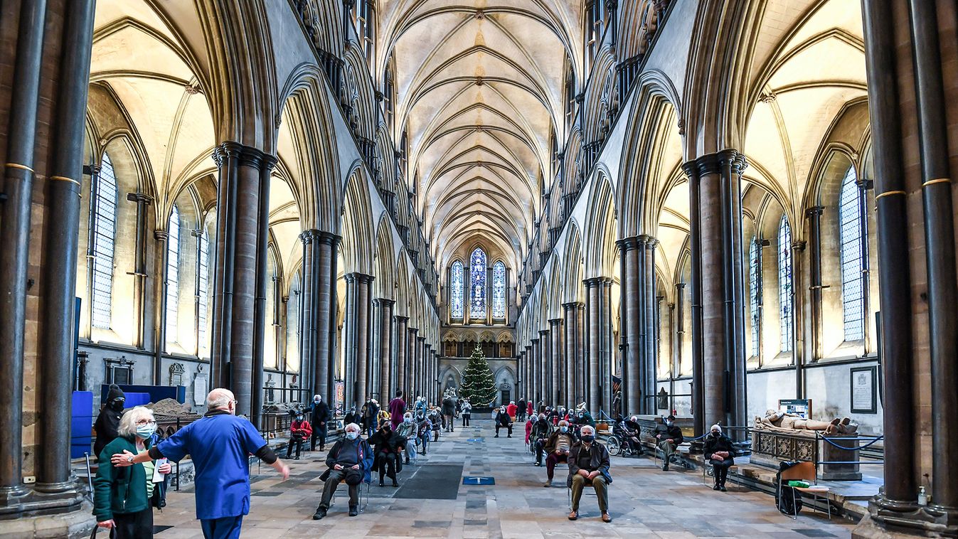 Salisbury Cathedral Used As Covid-19 Vaccination Centre