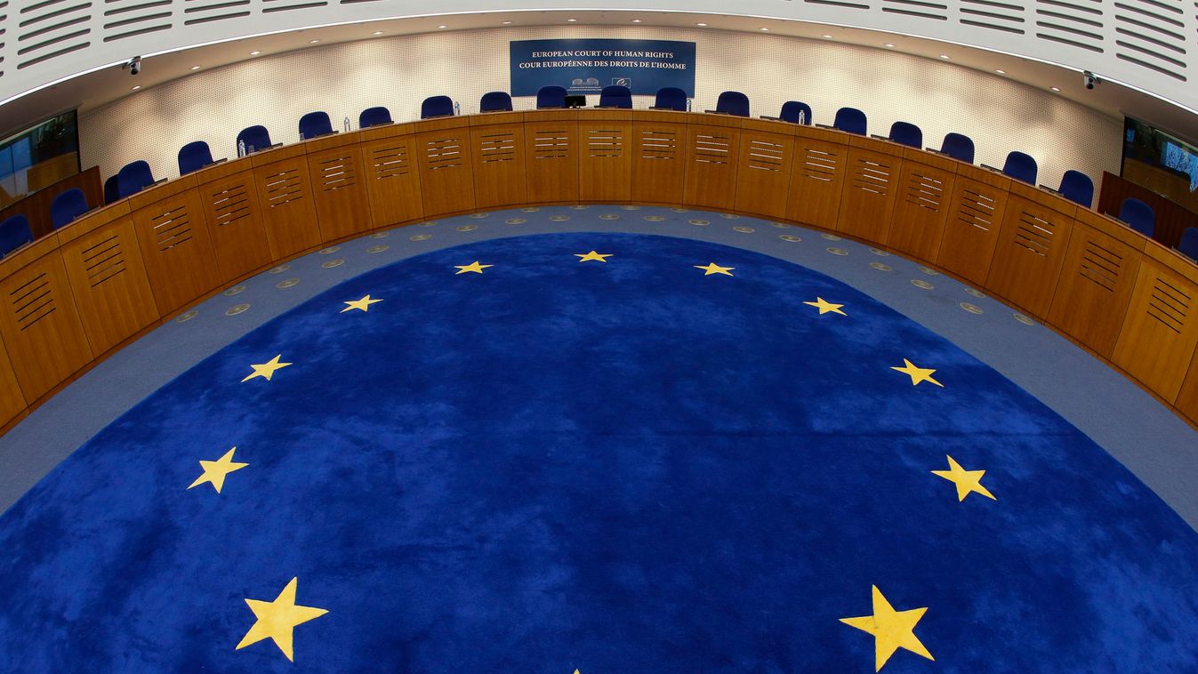 General view of the plenary room of the European Court of Human Rights in Strasbourg