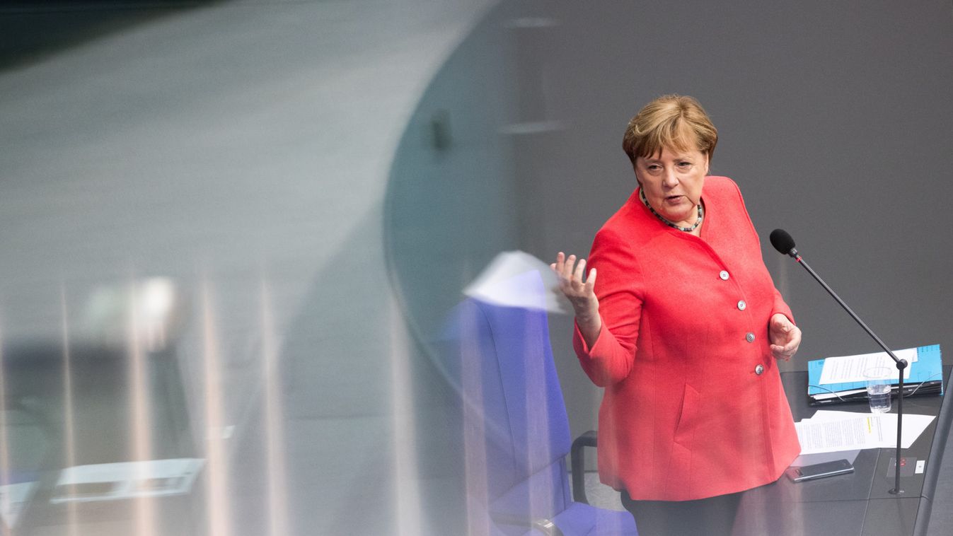German Bundestag Q&A session with Chancellor Merkel
