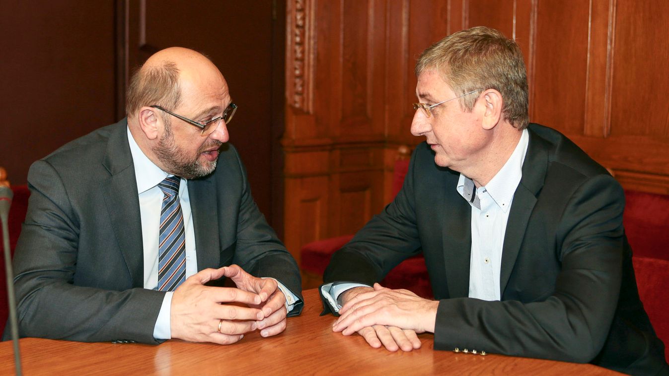 Martin SCHULZ - EP President, Ferenc GYURCSANY