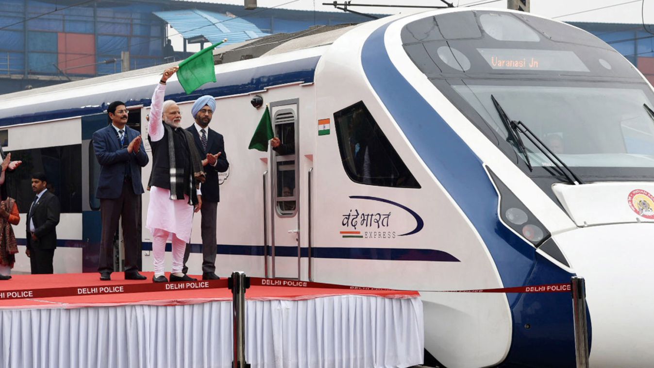 'Vande Bharat Express' train in New Delhi