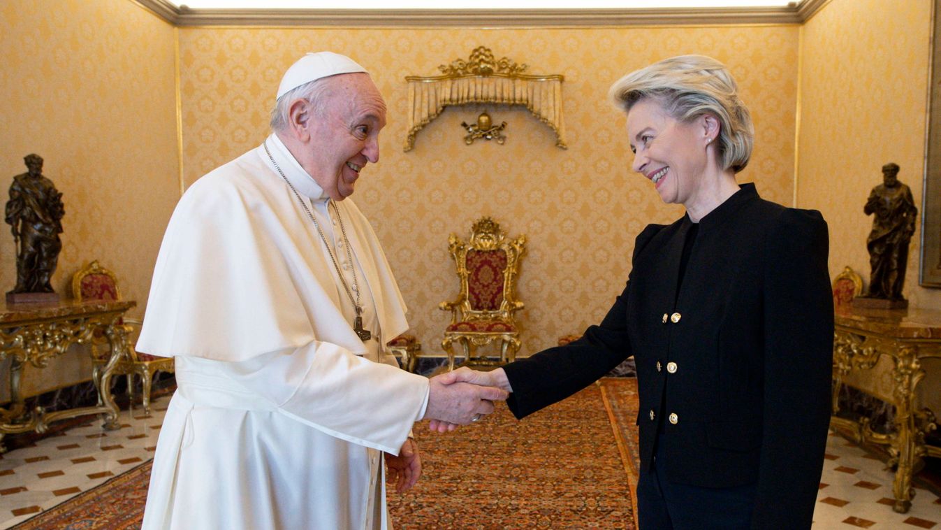 Pope Francis receives European Commission President von der Leyen