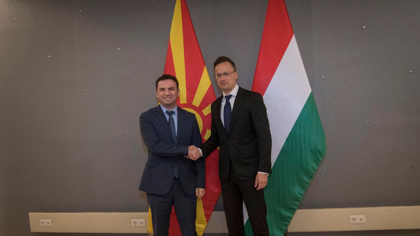 SZIJJÁRTÓ Péter; Szijjártó Péter miniszter és Bujar Osmani,  Észak – Macedón Köztársaság miniszterelnök – helyettes, EU – integrációért felelõs miniszterének találkozója