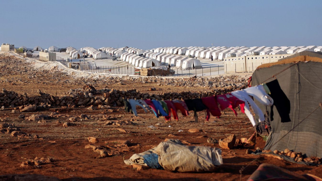 A general view of the refugee camp near Atimah village, Idlib province