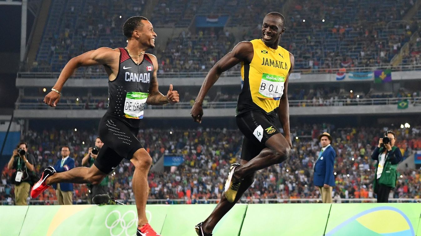 Andre De Grasse és Usain Bolt
