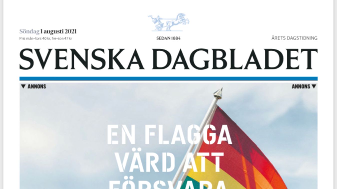 Svenska Dagbladet címlap