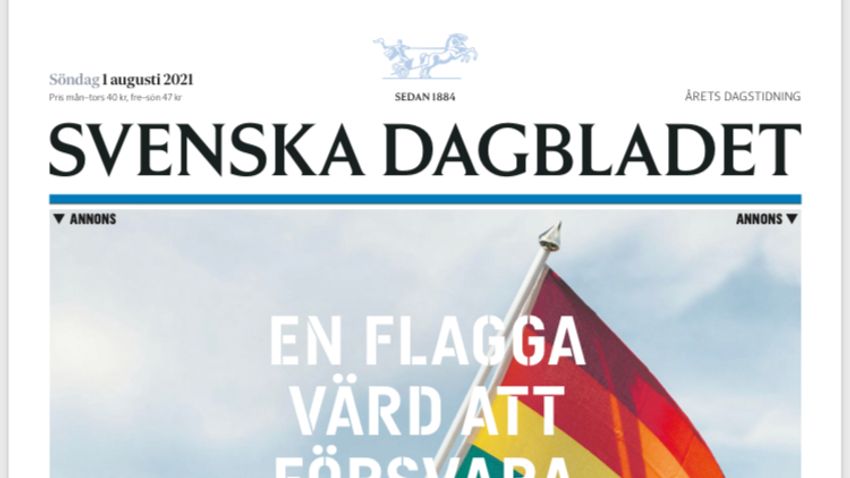 A szivárványzászlót is megvédi a svéd hadsereg