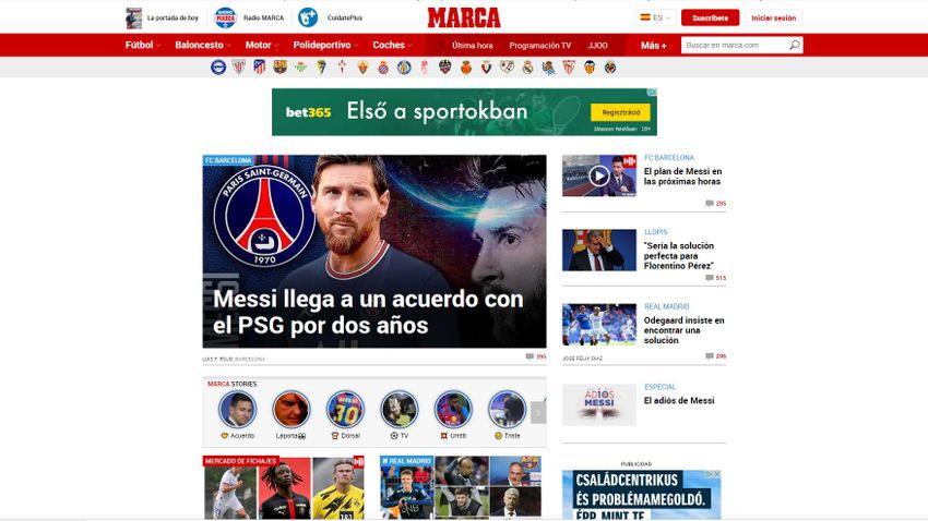A Marca már tényként közli: Messi 2+1 évre aláírt a PSG-hez