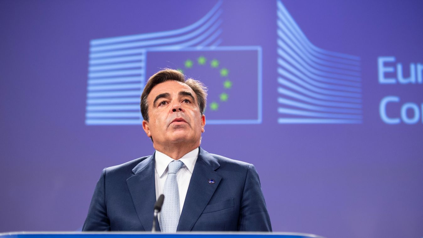 Margaritis Schinas, Vice-President of the European Commission in charge of promoting our European Way of Life, and Ylva Johansson, European Commissioner for Home Affairs, give a press conference on developments under the New Pact on Migration and Asylum a
