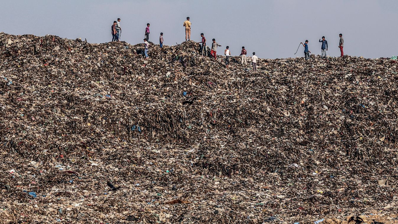 Garbage At The Deonar Landfill Site As Trash Mountain Rising in Mumbai Swamps Modi 21st Century Vision