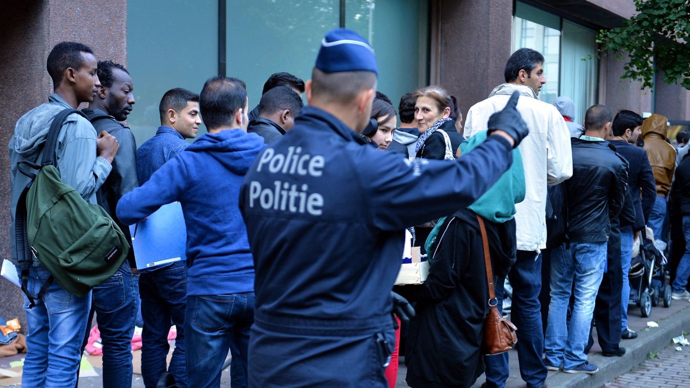 Migrants in Brussels