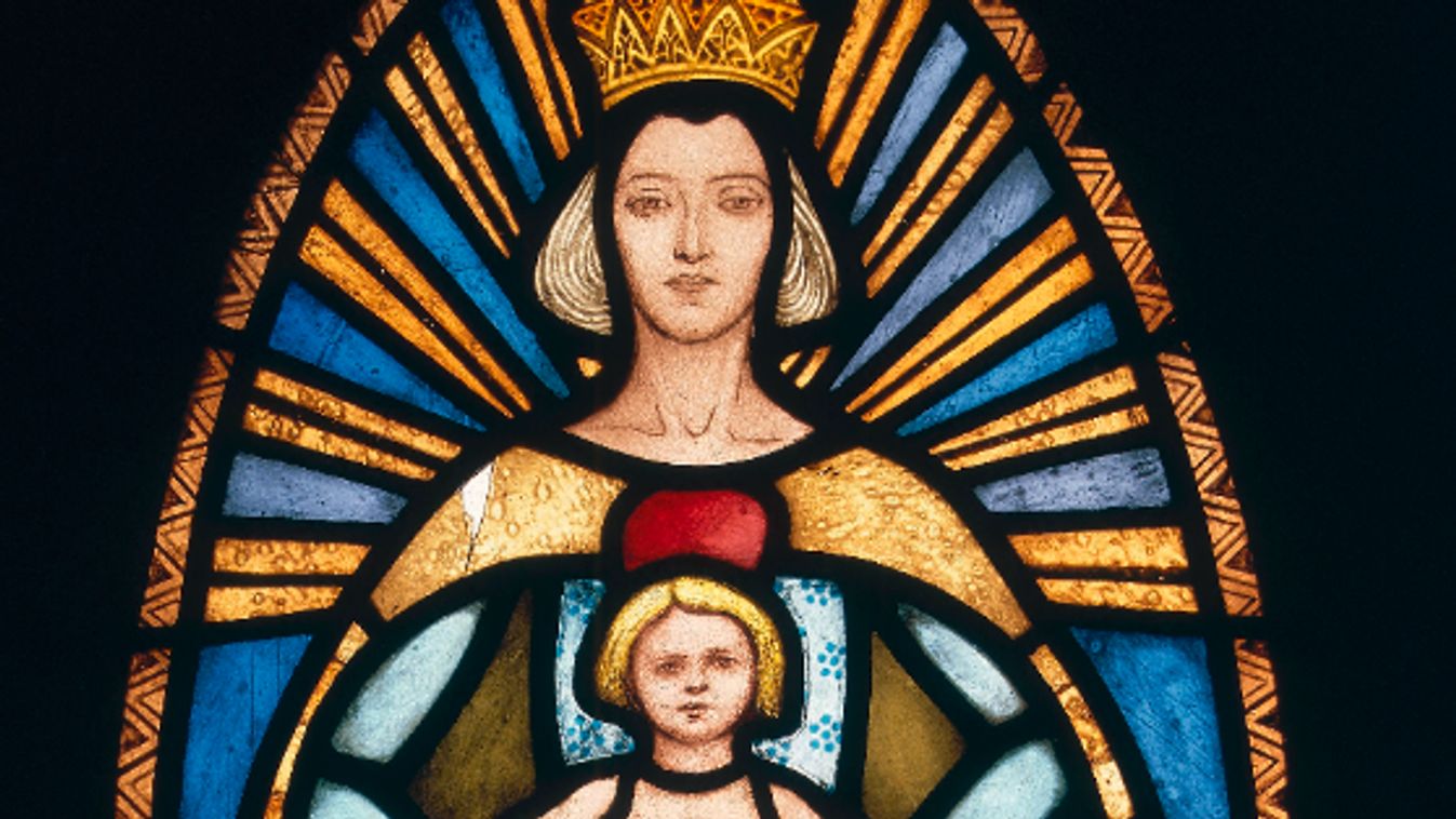 Madonna and Child (stained glass)