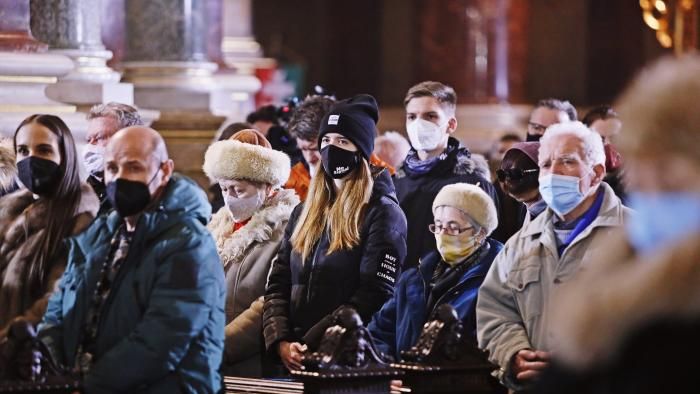 Éjféli mise Bazilika  20211224 Budapest Fotó Bach Máté Magyar Nemzet