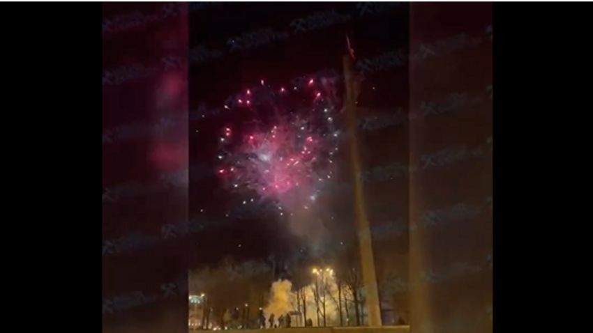 Tűzijátékkal ünnepelték Putyin döntését Donyeckben + videó
