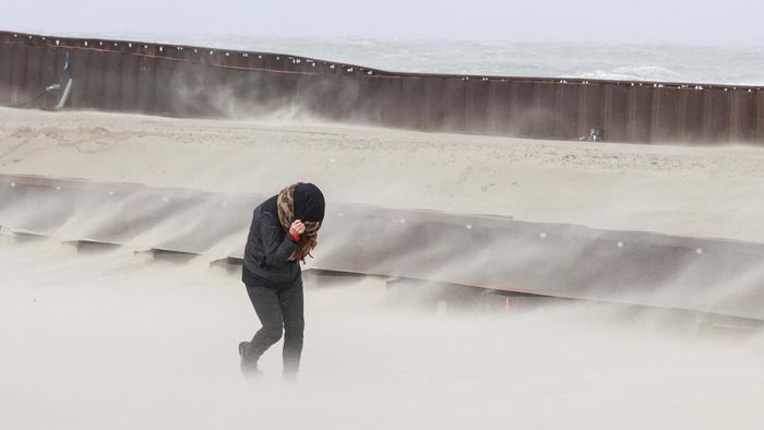 Storm Eunice in Blankenberge