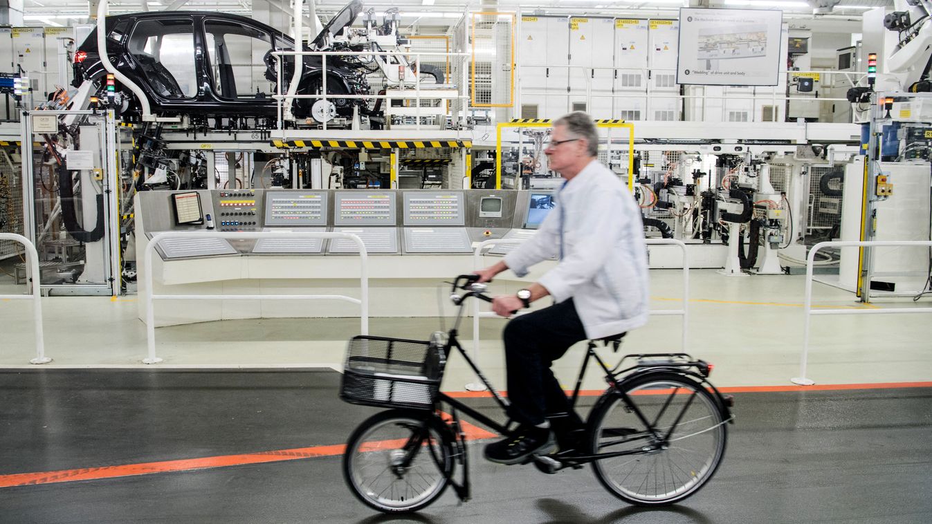 Volkswagen assembly line in Wolfsburg
