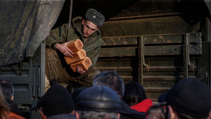 Humanitarian aid for Ukrainian people in Donetsk area