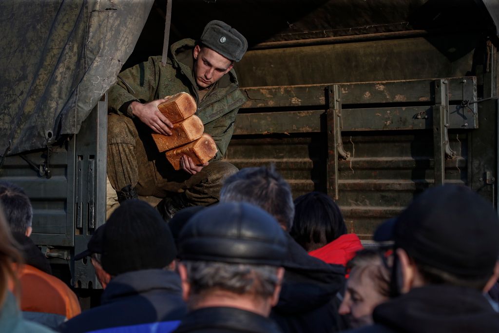 Humanitarian aid for Ukrainian people in Donetsk area