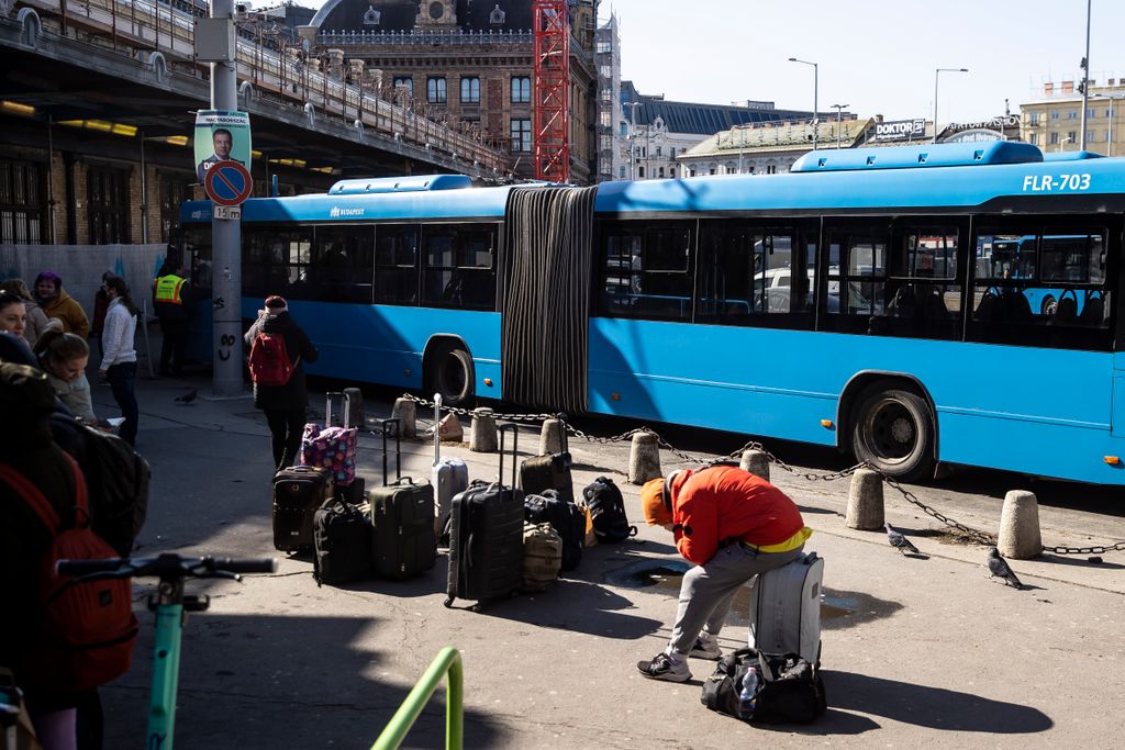 2022.03.01. Budapest

Nyugati pályaudvar, menekültek érkeznek Ukrajnából
Fotó: Kurucz Árpád