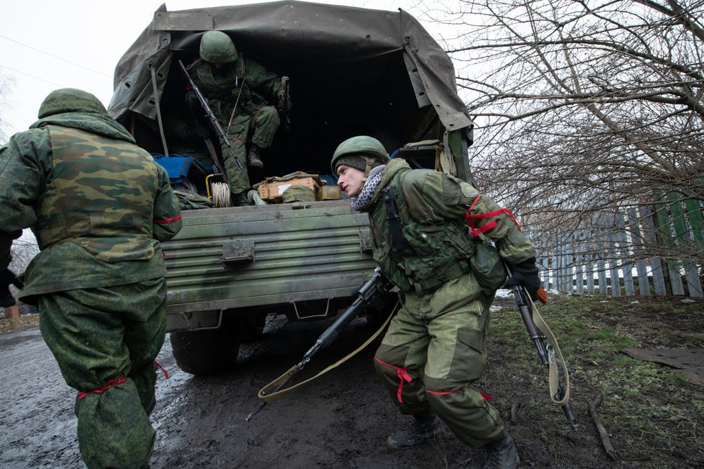 Pro-Russian separatists in Donetsk       