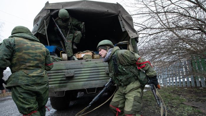 Pro-Russian separatists in Donetsk       