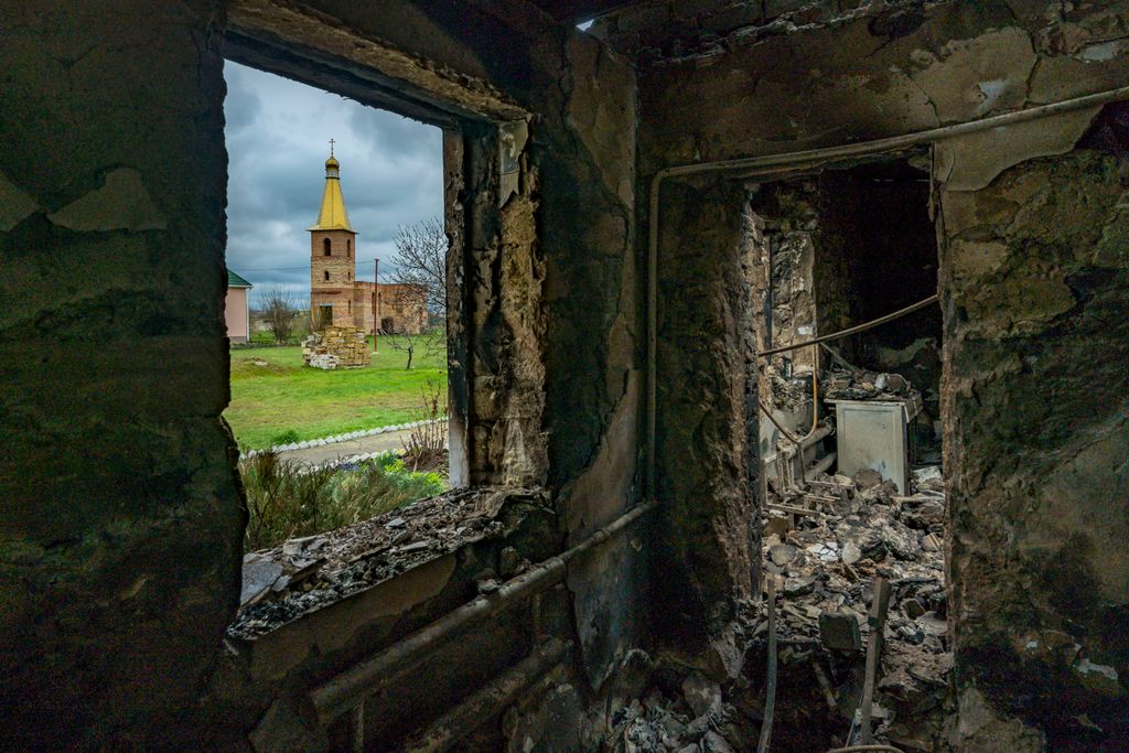 Aftermath Of Russian Army Shelling Over Luch And Shevchenkove, Ukraine