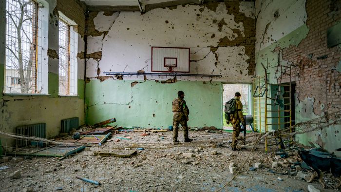 Aftermath Of Russian Army Shelling Over Luch And Shevchenkove, Ukraine