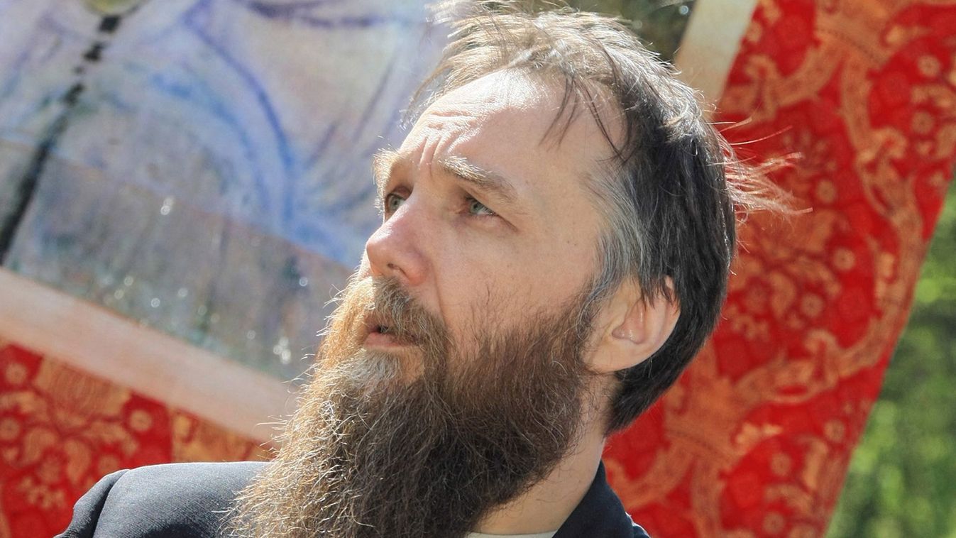Alexander Dugin during a Serb March in support of Serbia's territorial integrity in Moscow