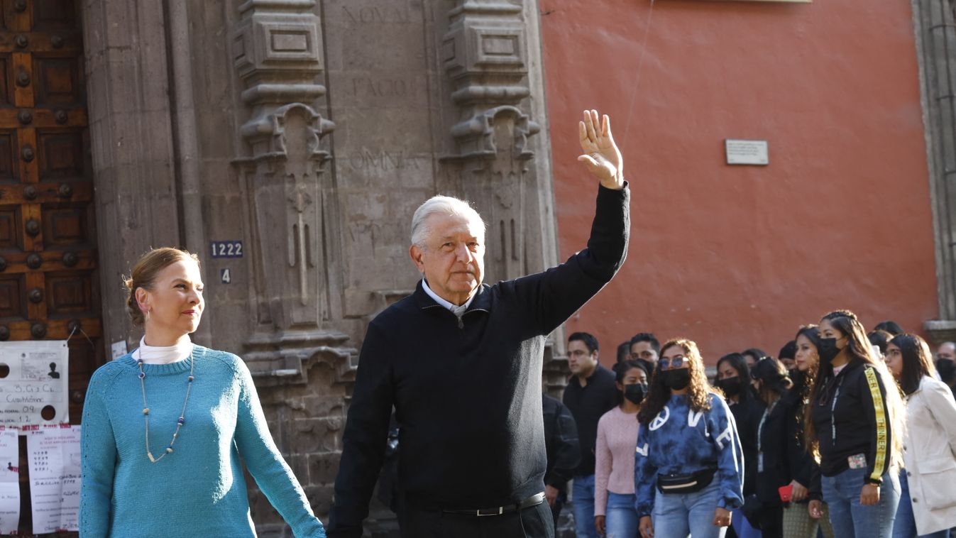 Mexico's President  Andres Manuel López Obrador
 Casts His Vote For Consultation For Revocation Of Mandate