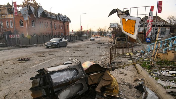 Situation In The Recaptured By The Ukrainian Army Hostomel City