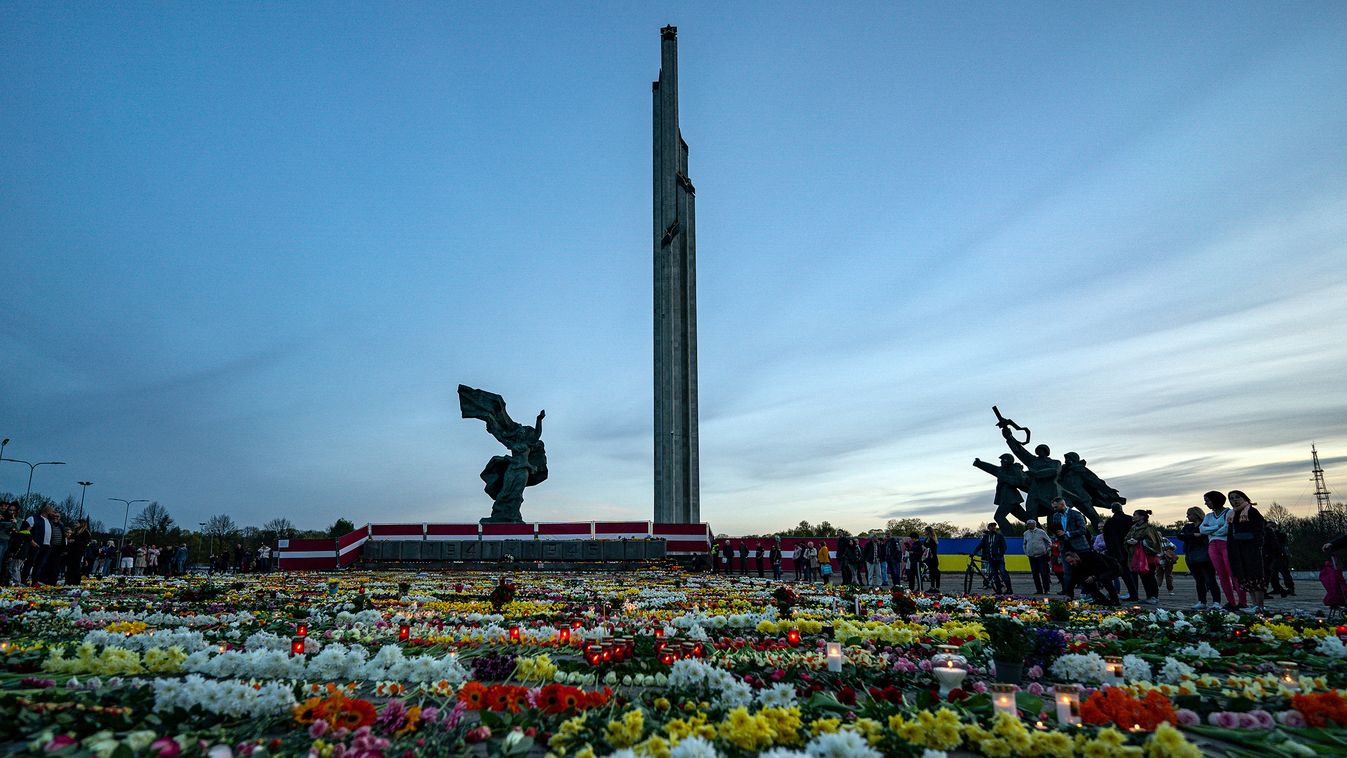 Latvia WWII Memorial Flowers