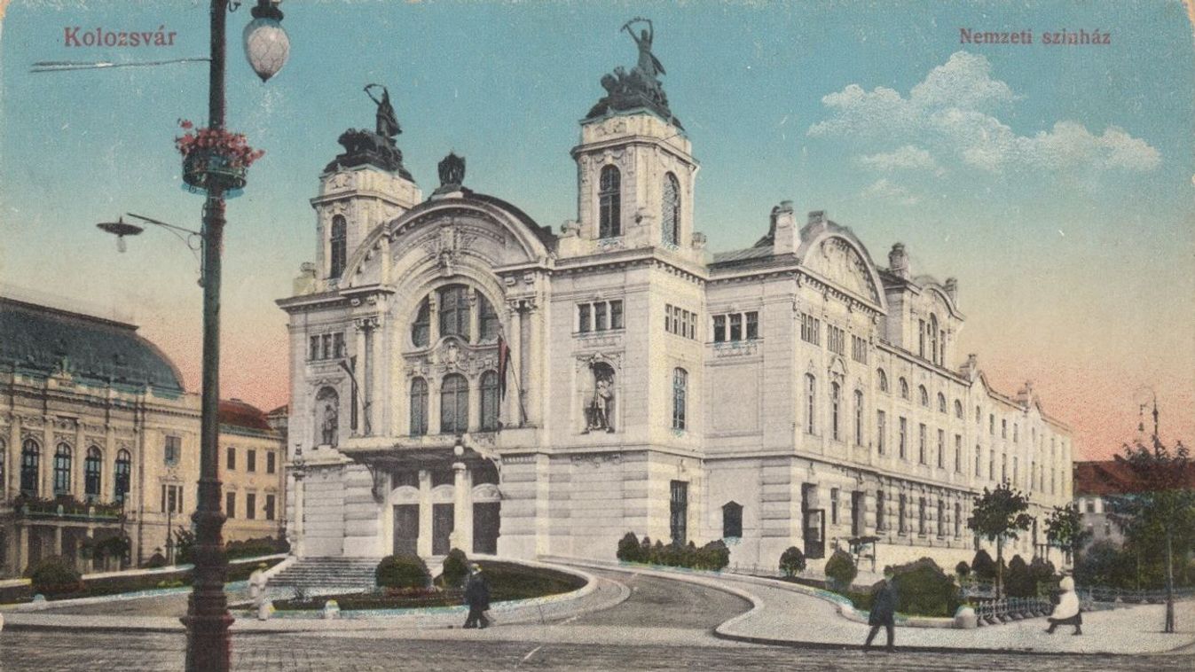 Kolozsvár, Nemzeti Színház, 1916. Kiadó: Vasúti Levelelezőlapárusítás, Budapest. (Forrás: Balázs D. Attila gyűjteménye)