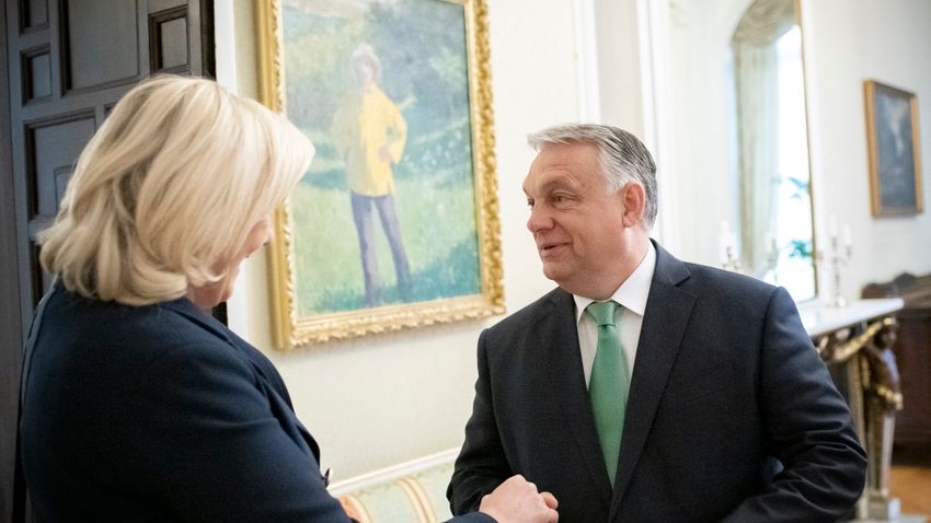Marine Le Pennel tárgyalt Párizsban Orbán Viktor