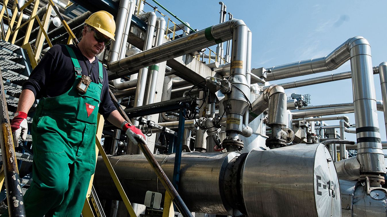 Operations Inside MOL Hungarian Oil & Gas Plc Refinery