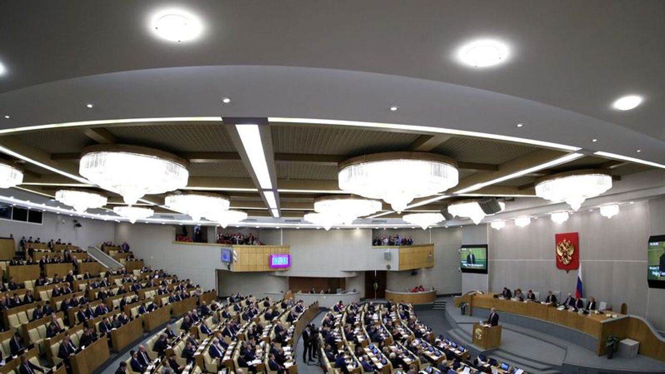 FILE PHOTO: Russian lawmakers attend a session of State Duma in Moscow