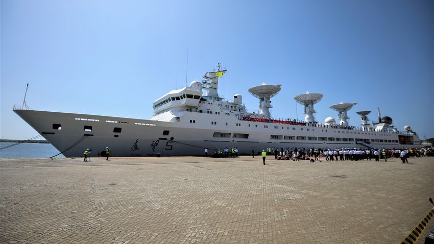 Kínai kutatóhajó érkezett a kínai üzemeltetésű Srí Lanka-i kikötőbe
