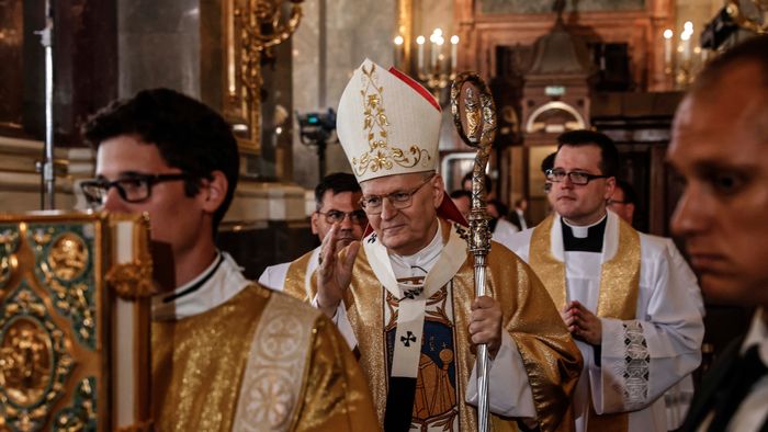 Ünnepi szentmise a Szent István Bazilikában Fotó: Kurucz Árpád