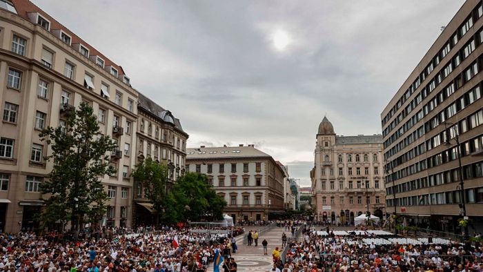 Ünnepi szentmise a Szent István Bazilikában Fotó: Kurucz Árpád