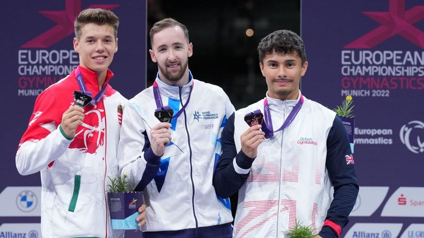 A húszéves magyar tornászt csak az olimpiai bajnok előzte meg az Eb-n + videó
