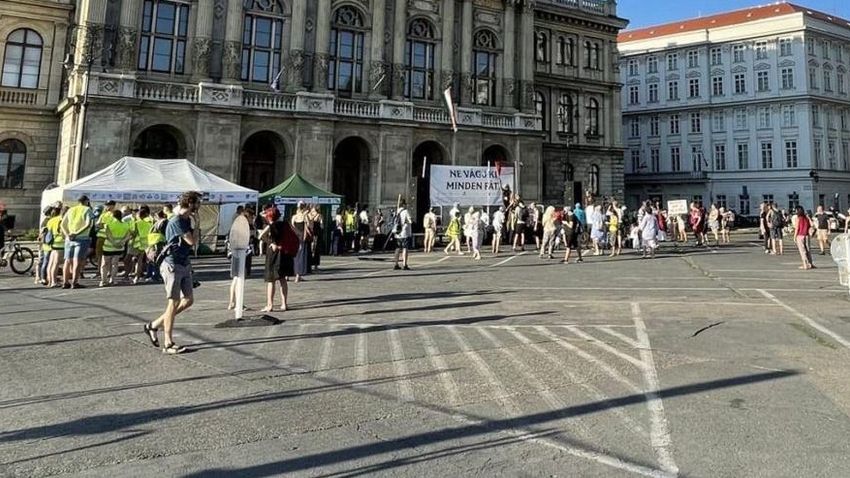 Bayer Zsolt a tegnapi tüntetésről: Biztos nem egy kisebb turistacsoportot látunk?