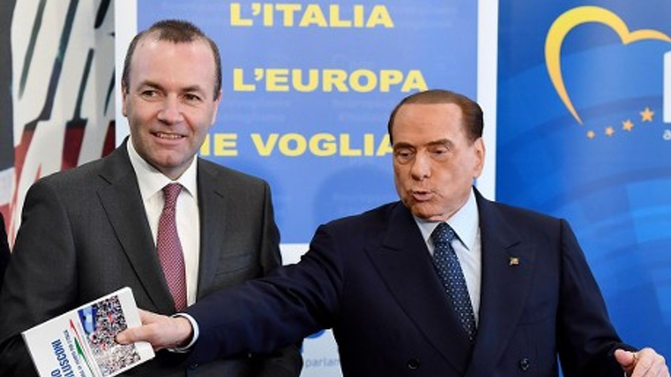 Berlusconi meets Weber in Rome, Roma, Italy - 21 Feb 2018