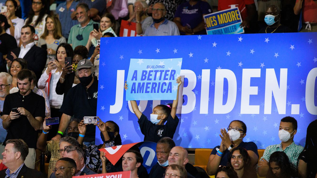 U.S President Biden attends Democratic rally in Maryland