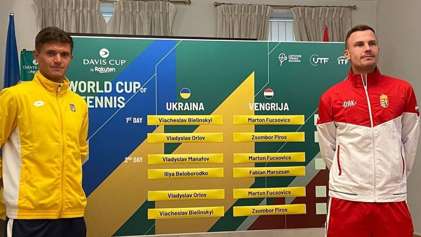 Davis Cup Ukraine Hungary Vladyslav Orlov Marton Fucsovics