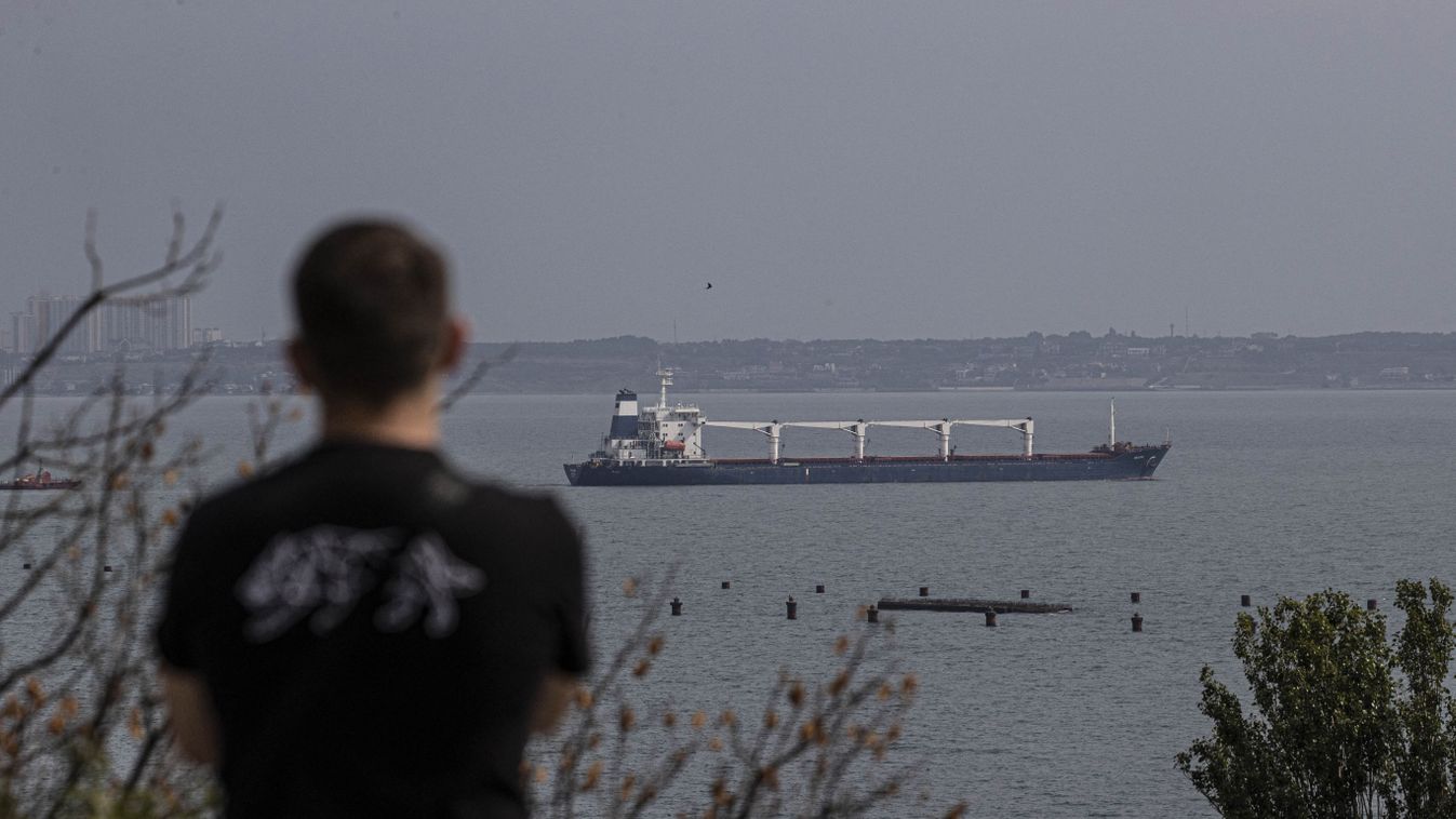 1st grain-loaded ship set off from Ukrainian port